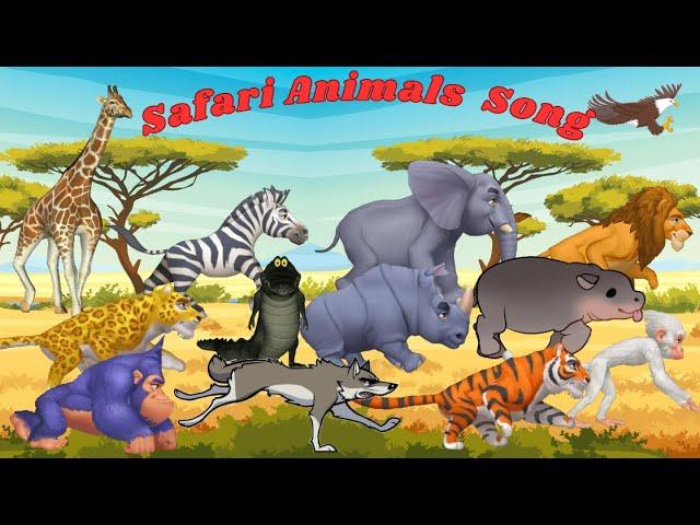 Safari Animal Sounds Song | Nursery Rhymes for Kids | Kids TV.