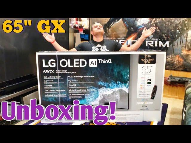 2020 LG G10 65" GX 4K OLED TV  : Unboxing with Table Stand & Set Up!