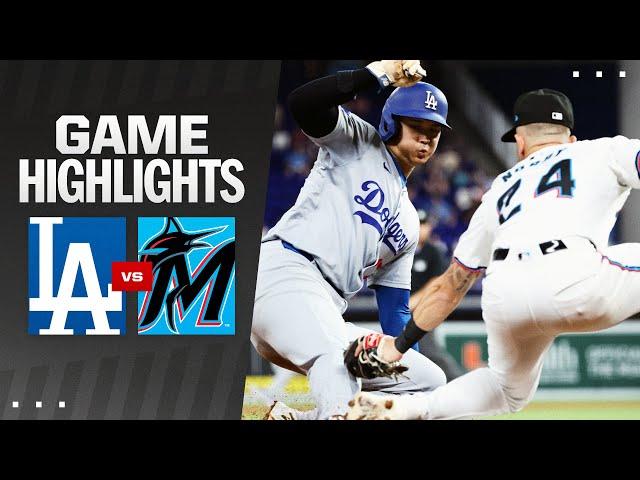 Dodgers vs. Marlins Game Highlights (9/19/24) | MLB Highlights