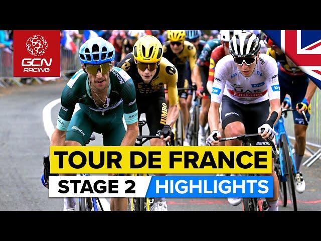 Fireworks From Yellow Jersey Favourites! | Tour De France 2023 Highlights - Stage 2