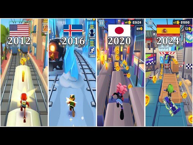 Evolution of Subway Surfers Games {2012-2024} All Subway Games