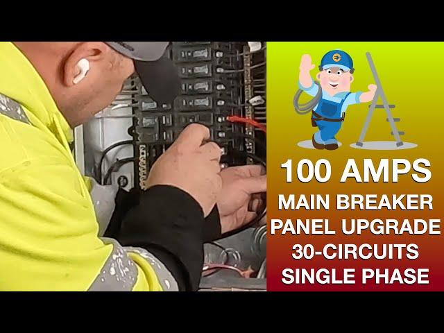 100 AMP MAIN BREAKER PANEL UPGRADE | Brushy Neck Brick, NJ