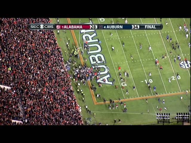 2013 Iron Bowl ending HIGH DEFINITION Auburn beats Alabama