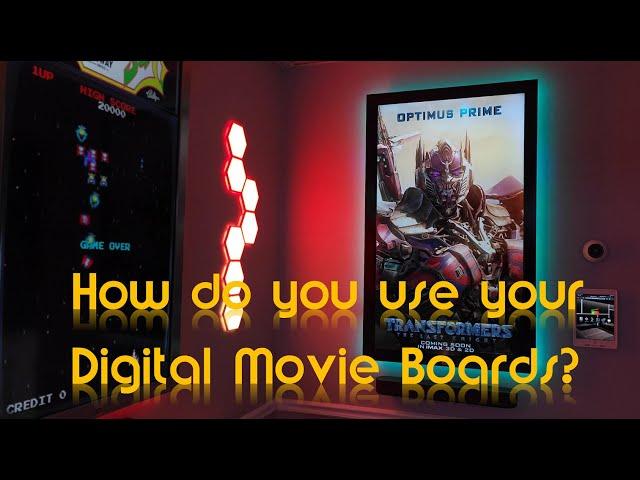 How do you use your Digital Movie Boards?