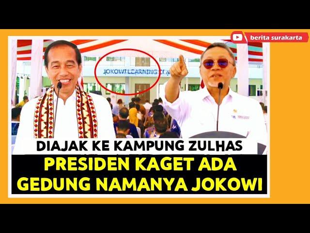 ZULHAS Ajak PRESIDEN Ke Kampungnya di Lampung ! Dibangunkan Gedung Pakai Nama JOKOWI !!