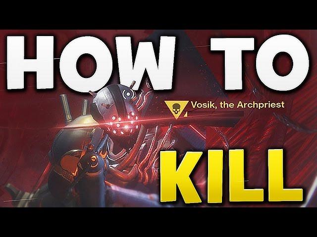 Destiny - HOW TO KILL VOSIK THE ARCHPRIEST EASY !! (Wrath of the Machine)