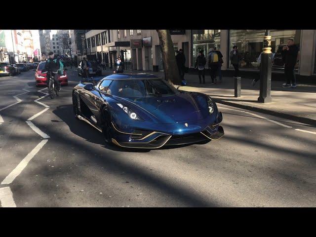 Car Spotting Supercars In London March 2025 Exhaust Sounds & Accelerations | Regera, Competizione…..