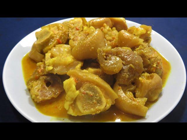 Resep gulai kikil sapi yang lumer di mulut | Resep tunjang khas Padang