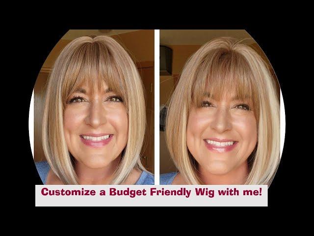 CUSTOMIZE a Budget Friendly AMAZON wig from Haircube/Kome with me!  Less than $20 !