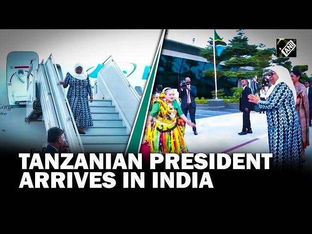 Tanzanian President Samia Suluhu Hassan arrives in India for State Visit