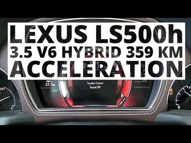 Lexus LS 500h 3.5 V6 Hybrid 359 KM (AT) - acceleration 0-100 km/h