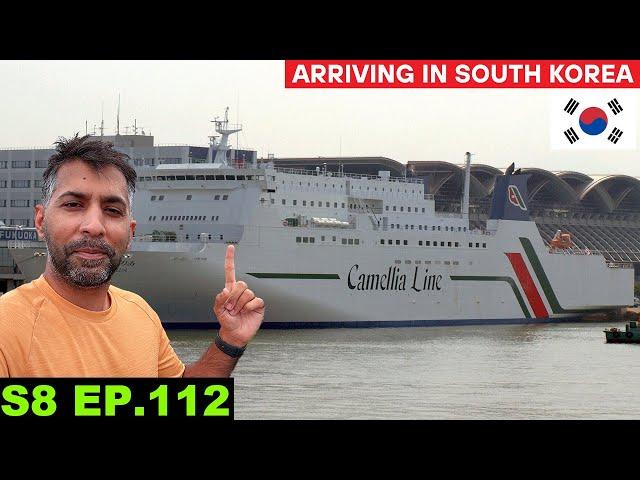 Finally Arriving in South Korea  by taking the Ferry from Japan  S8 EP 112 | Pakistan to Japan