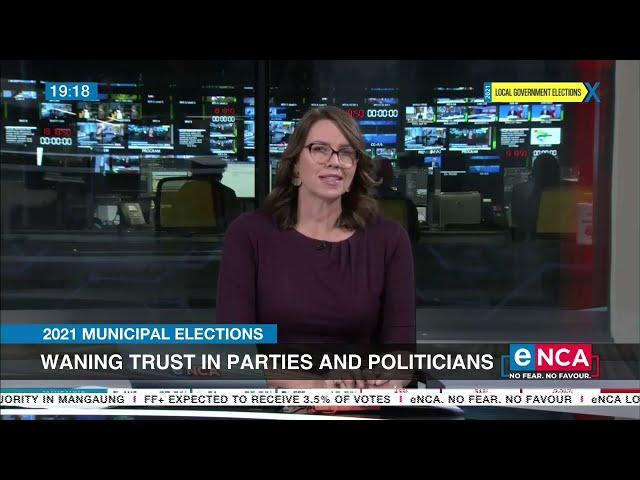 2021 Municipal elections | Waning trust in parties and politicians