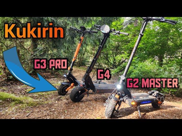 Kukirin G2 Master vs. G3 PRO vs. G4 : Electric Scooter Walk Around: Part 1