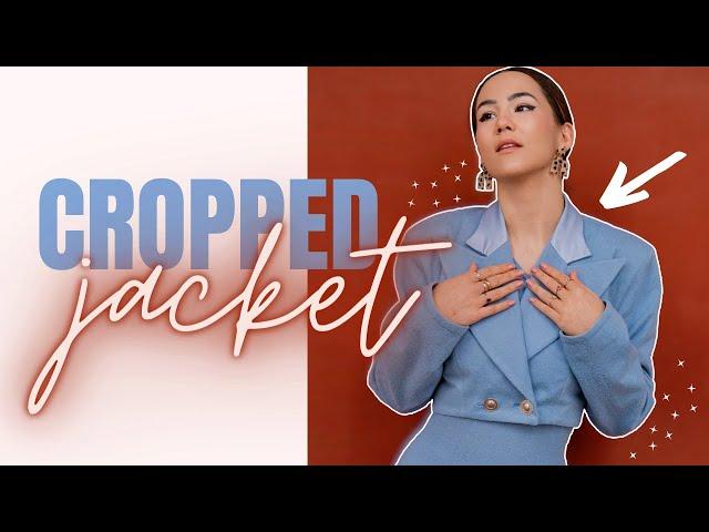 MAKE A CROPPED JACKET WITH ME! (part 1) - THISISKACHI DIY