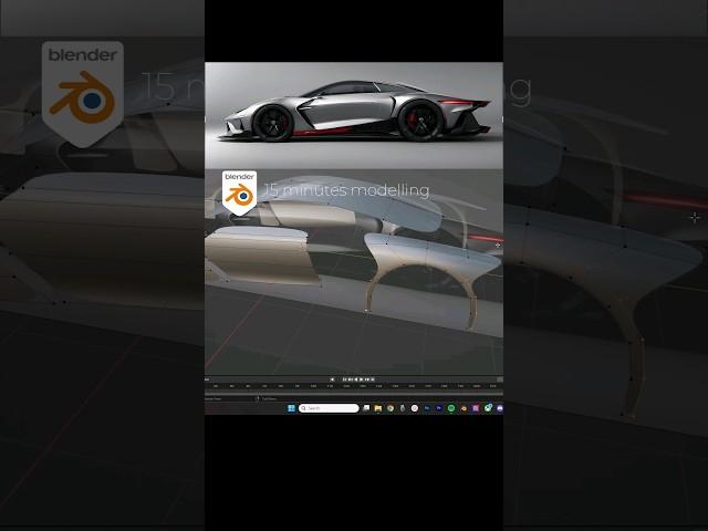 Blender 3D - timelapse car design 