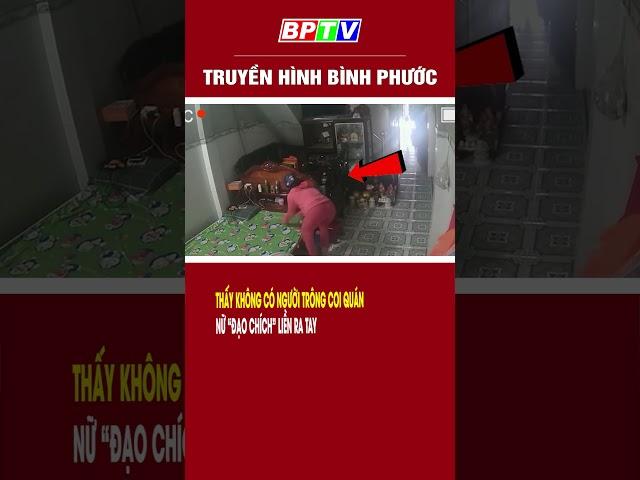Thấy không có người trông coi quán, nữ “đạo chích” liền ra tay #shorts   | BPTV