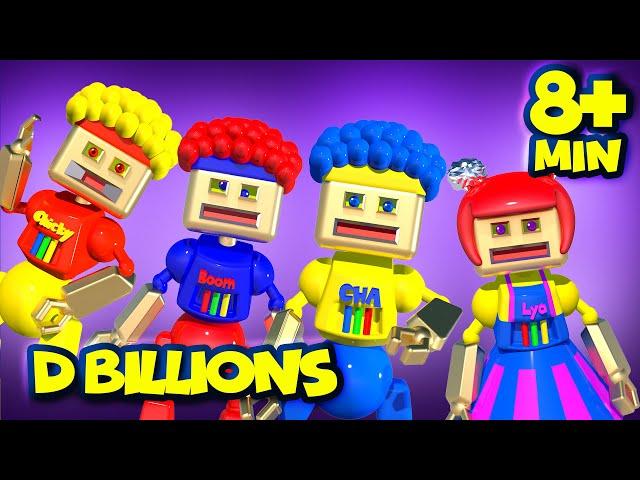 Robot Cha-Cha, Robot Chicky, Robot Boom-Boom & Robot Lya-Lya + MORE D Billions Kids Songs