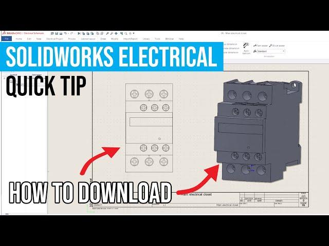 Downloading 2D footprints & 3D models for SOLIDWORKS Electrical