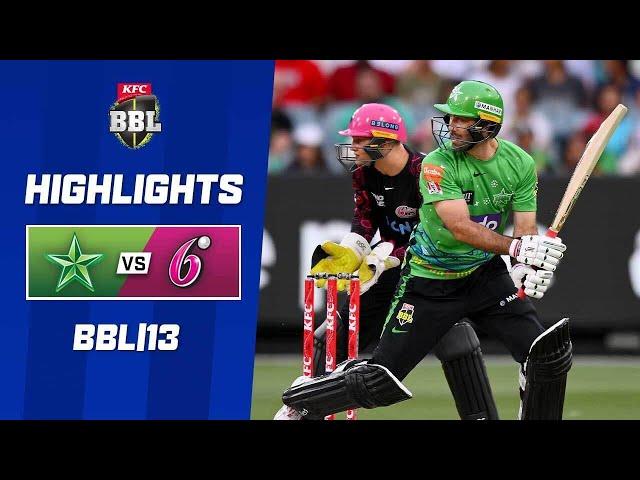 Melbourne Stars v Sydney Sixers | KFC BBL|13