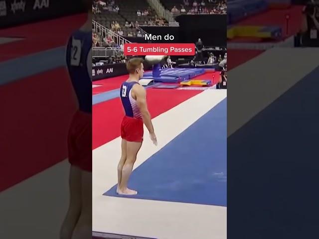 The difference between men’s and women’s gymnastics ‍️ #olympicgames #fitness #gymnastics #ncaa