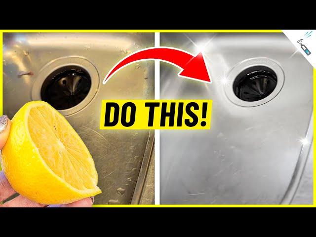 Do THISwith half a lemon and WATCH your sink SHINE