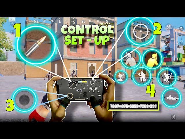 4 finger Control Set-up & Button Size BGMI PUBGm 