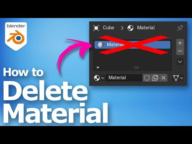 How to delete materials in Blender