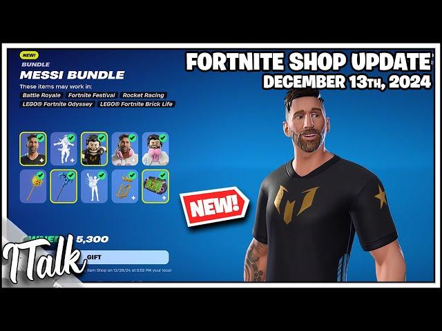 *NEW* MESSI IS IN FORTNITE & RARE EMOTES!! Fortnite Item Shop [December 13th, 2024]