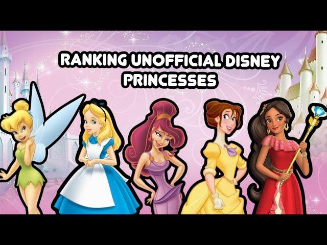 Ranking Unofficial Disney Princesses