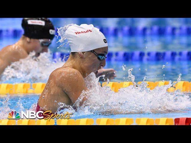 Schoenmaker holds off Douglass' late charge for historic 200 breaststroke World Title | NBC Sports