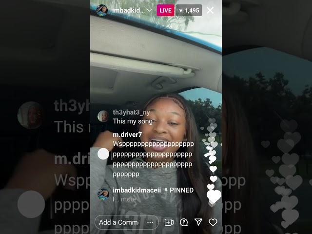 BadkidMaceii On Instagram live 7/2/2021