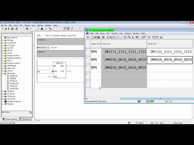 18 - word logic instructions s7 300 - 400 siemens plc