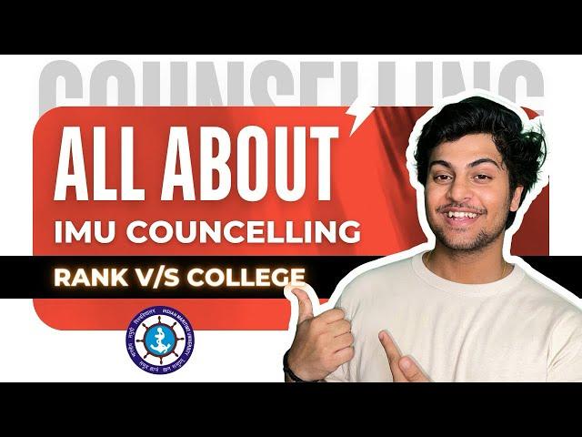 IMU COUNCELLING 2024 // UNDER 10k RANK POSSIBLE? SHOULD YOU FILL IT ?