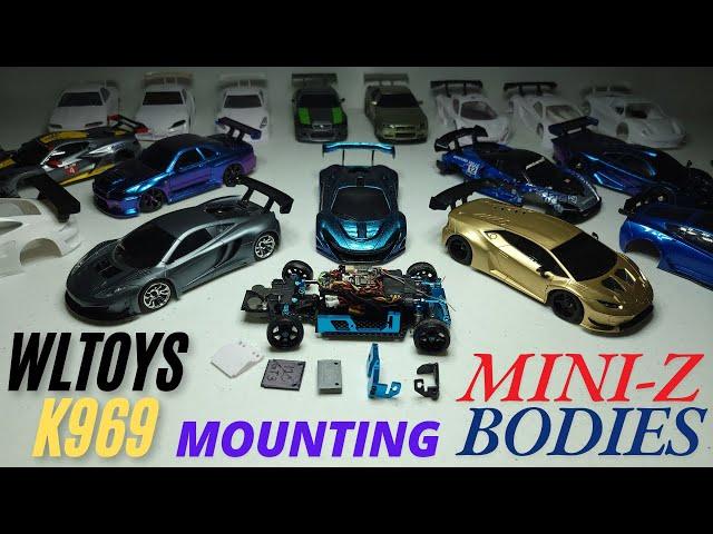 WLToys K969 Custom Build: How I Mount My Mini-Z Bodies, Side Mount Upgrade, Front Mount And More