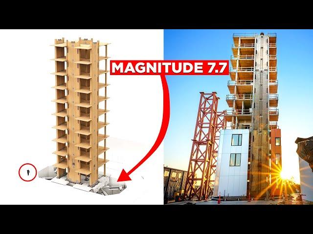 Earthquake Simulator vs Wood Skyscraper - Engineer Explains