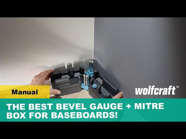 The Best Bevel Gauge + Mitre Box for Baseboards! Cut Perfect Mitres