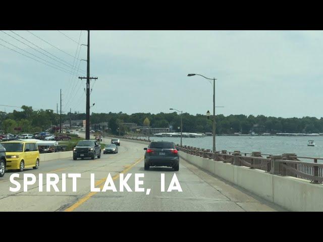Driving through Spirit Lake, Iowa