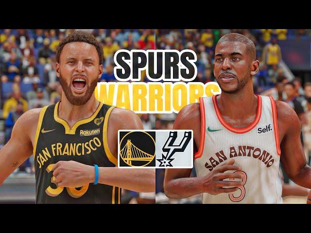 CHRIS PAUL with SPURS vs WARRIORS | NBA 2K24 (PS5)