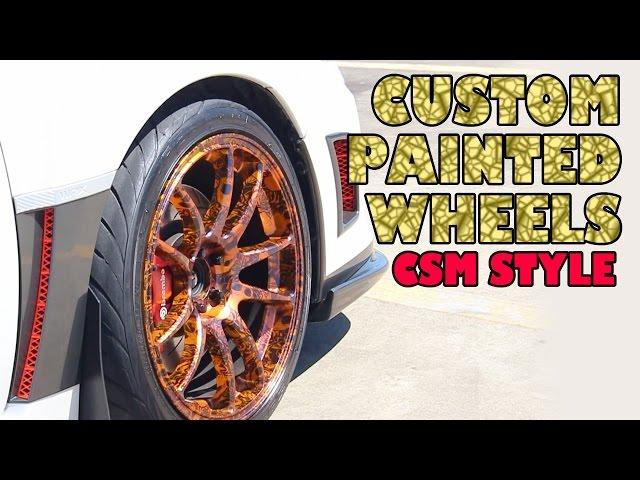 Hydro dipped Custom Painted Wheels