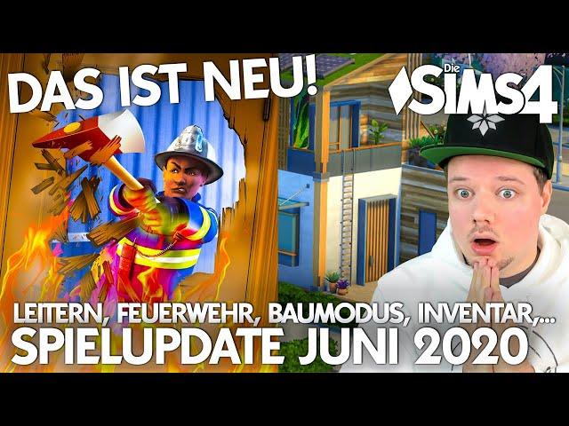 Das ist drin: Spielupdate Juni 2020  Die Sims 4 Patch mit Leitern, Feuerwehr, Baumodus,...