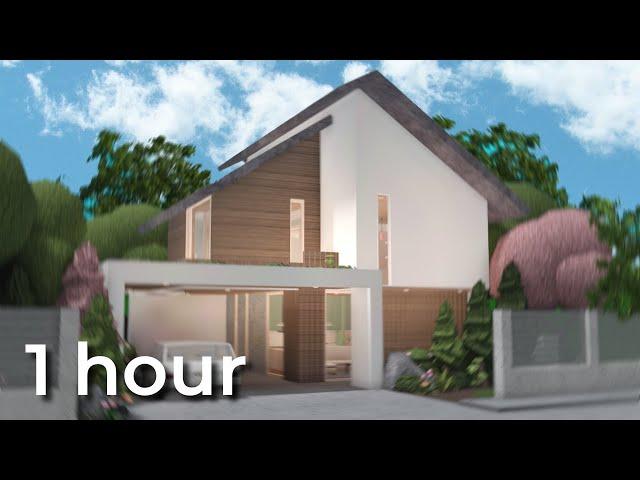 building a house in 1 hour in bloxburg with frenchrxses and anix