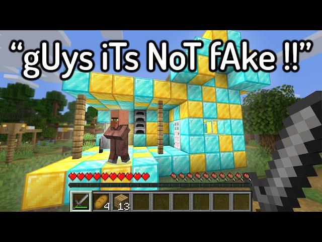 The Most HILARIOUS FAKE Minecraft Speedruns...