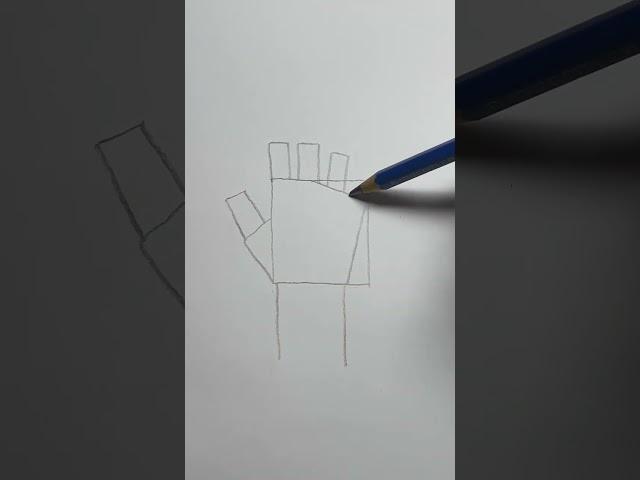 Easy Way to Draw a Hand! 