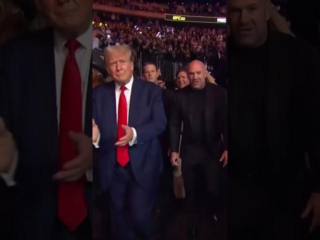 Donald Trump arriving at #UFC295 alongside Dana White and Kid Rock  #Shorts