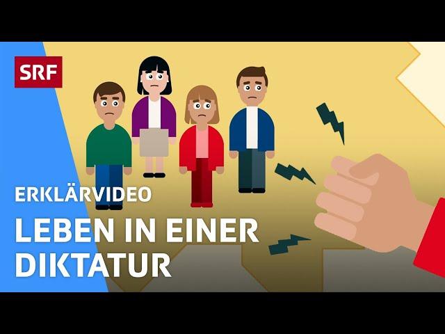 Was ist ein Diktator oder eine Diktatorin? | Erklärvideos für Kinder | SRF Kids – Kindervideos