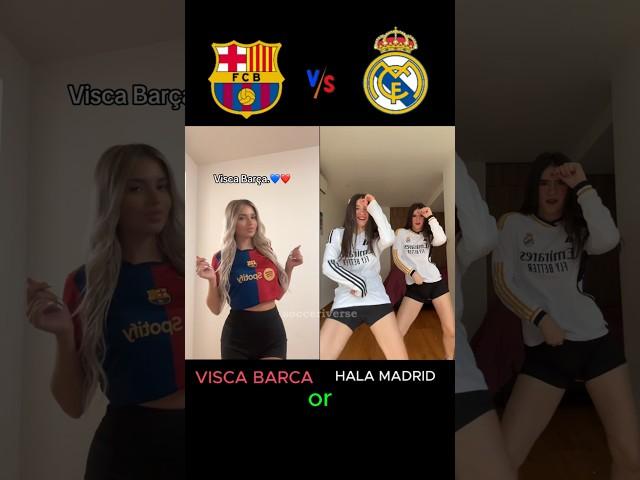 Visca Barca ️ vs Hala madrid #football #viscabarsa #halamadrid #barcelona #realmadrid #trending