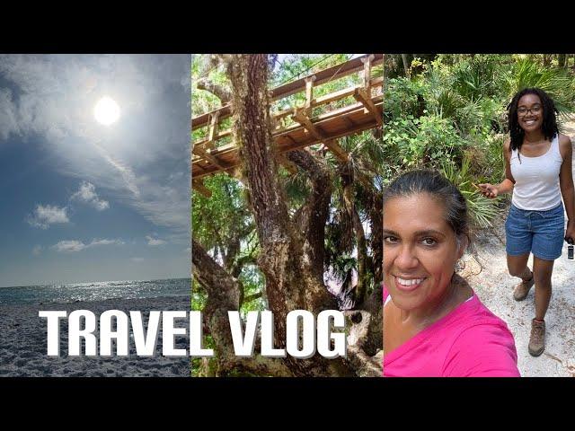 Travel Vlog | going to Siesta keys for my moms birthday + Myakka State Park hike + new vegan food