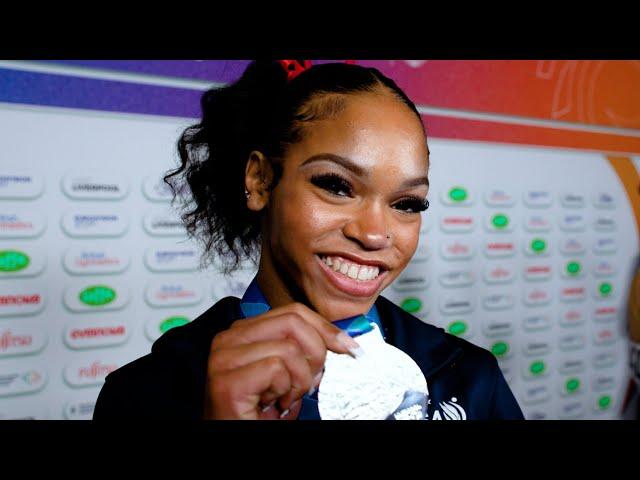 Shilese Jones (USA) - All-Around Final Interview - 2022 World Championships Liverpool