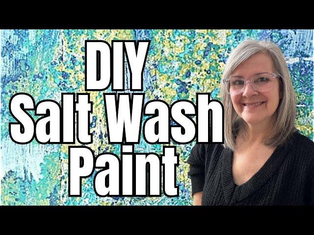 DIY Salt Wash Paint Recipe for a Distressed, Chippy Wood Look
